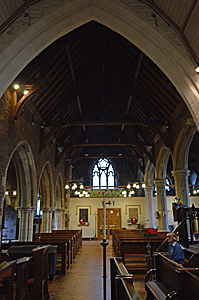 The interior looking west April 2015